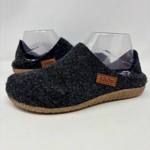 Taos Convertawool Charcoal Gray Wool Blend Slipper Clogs Slip On House Shoes
